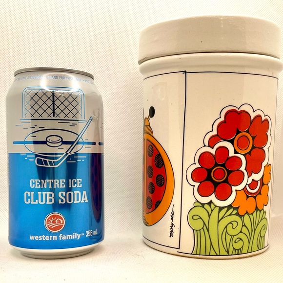 Groovy Vintage 1970s Stoneware Canister - Picture 6 of 7
